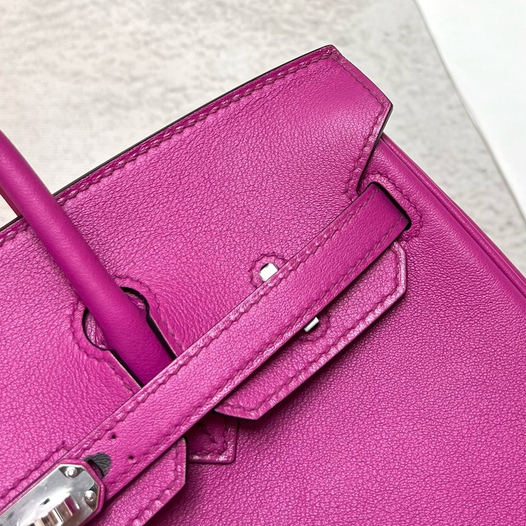 에르메스 버킨백25 로즈퍼플 은장 토고가죽